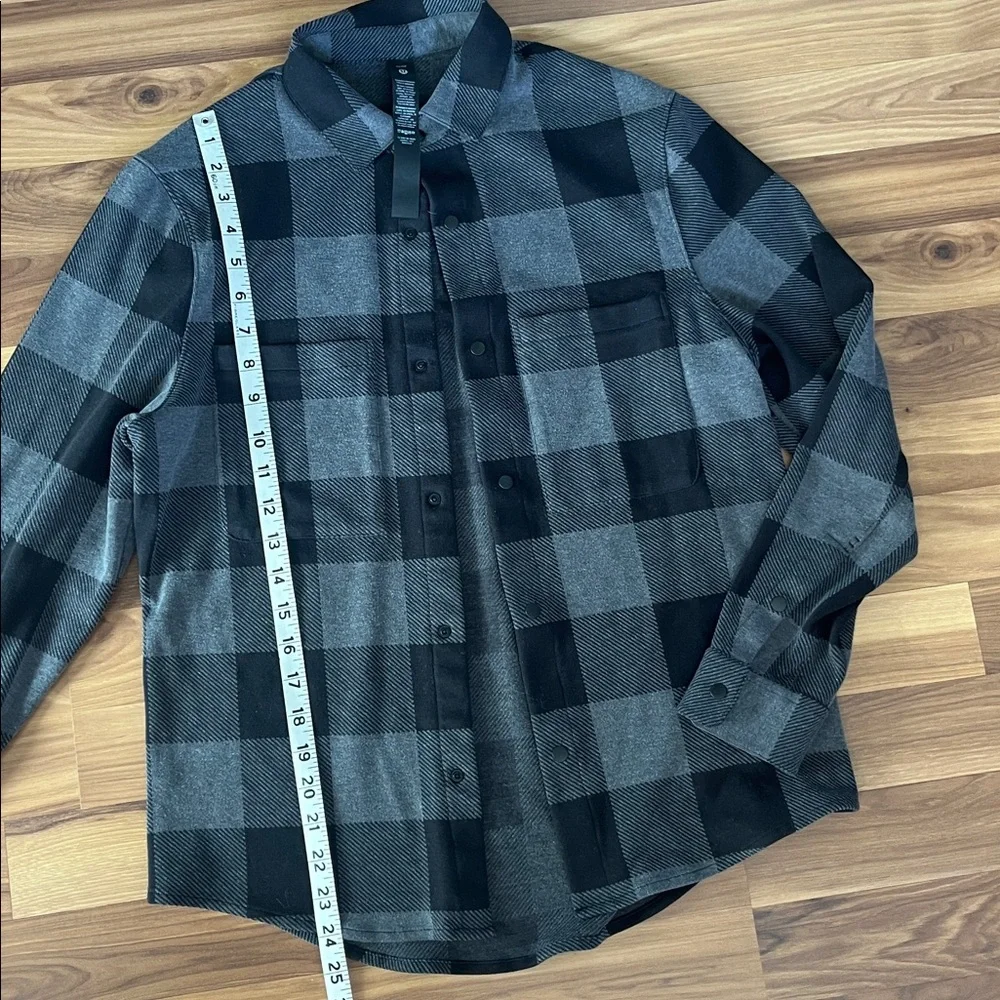 lululemon athletica socket over shirt Black and Gray Checkered size XS - Picture 4 of 8